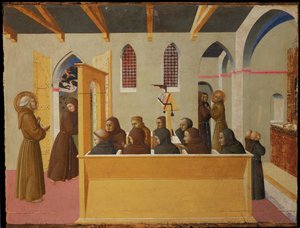 Die Verdammung der Seele des Geizigen von Citerna von Sassetta (c.1392-1450)