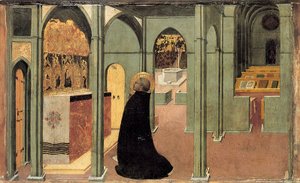 Svatý Tomáš Akvinský v modlitbě, cca 1428-1432