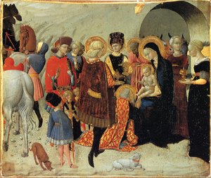 Klanění tří králů, asi 1435