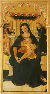 Madonna a dítě na trůn od Saturnino Gatti