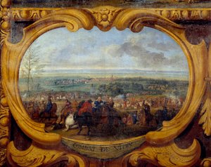 Akce Ludvíka II. Bourbonského, prince z Conde (Bourbon-Conde) (Grand Conde) (1621-1686), Bitva u Vitry Detail - Obraz Spasitele Le Conteho (Leconte, Le Comte, Lecomte) (1659-1694) 17. století Chantilly, Musee Conde