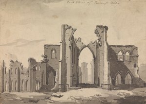 East View of Furness Abbey od Sawrey Gilpin