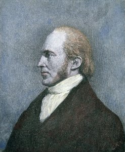 Aaron Burr (1756-1836) (barevná rytina) od School American