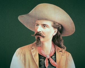 Buffalo Bill (1846-1917) (barevné lito) od School American