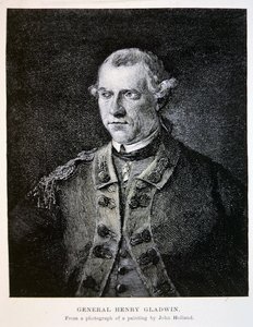 Generál Henry Gladwin, z fotografie obrazu Johna Hollanda (litho) od School American