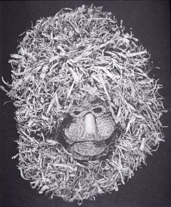 Iroquois Mask (kukuřičná slupka) od School American