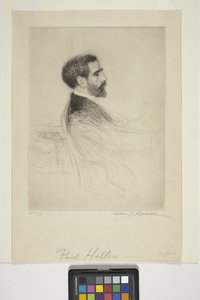 Portrét Paula Helleua (inkoust) od School American