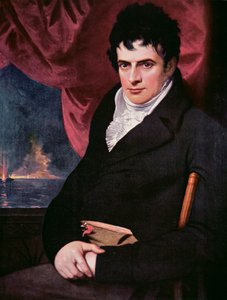 Robert Fulton (1765-1815) (olej na plátně) od School American