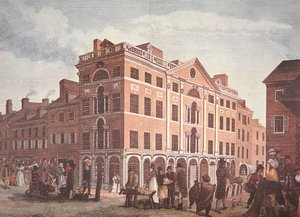 Roh Third a Market Street, Philadelphia (barevné lito) od School American