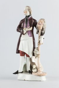 Stylista, mužská postava (porcelán)