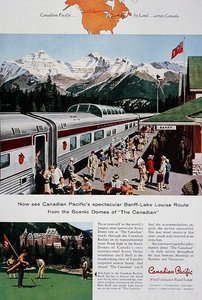 Reklama na Canadian Pacific Railway na „The Canadian“