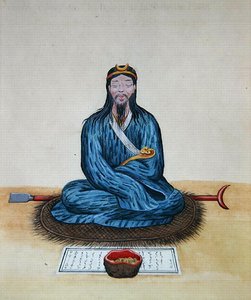 A kajícník Bonze, cca 1785 (akvarel na papíře) od School Chinese