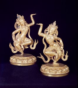 Bódhisattva, dvojice postav Husante od School Chinese