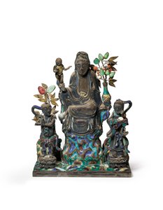 Buddhistická figurální skupina od School Chinese