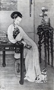 císařovna vdova Cixi (litho) od School Chinese