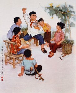 "Slavný vůdce, neomezené možnosti", propagandistický plakát z období kulturní revoluce od School Chinese