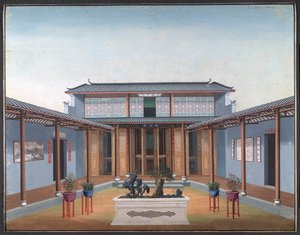 Honam Temple - nádvoří s obytnými čtvrtěmi od School Chinese