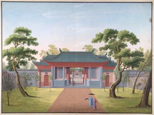 Chrám Honam – vstupní brána od School Chinese