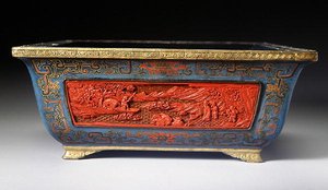 Jardiniere, období Qianlong (1736-95) (lakované dřevo) (viz také 272176) od School Chinese
