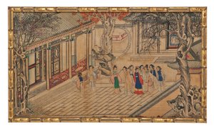 Jedna ze čtyřiadvaceti scén ze Snu o Rudé komnatě od School Chinese