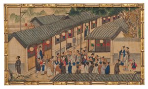 Jedna ze čtyřiadvaceti scén ze Snu o Rudé komnatě od School Chinese