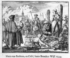 Upálení Marie a Ursuly van Beckumových, Deventer od School Dutch