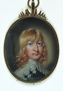 Gentleman jménem William Cavendish (akvarel na slonovině) od School English