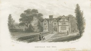 Dimsdale Old Hall: rytina (viněta a [?19. století] (tisk) od School English