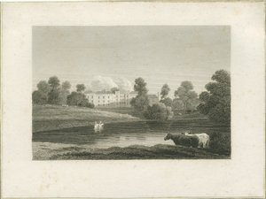 Enville Hall: rytina a [?konec 18. století] (tisk) od School English