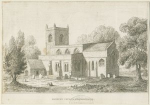 Hanbury Church: lept, nd [c 1800] (tisk) od School English