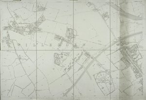 Mapa Willesden, Londýn (litho) od School English
