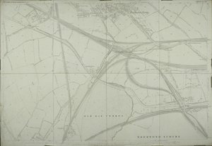 Mapa Willesden, Londýn (litho) od School English