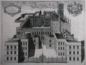 New College, Oxford (rytina) od School English