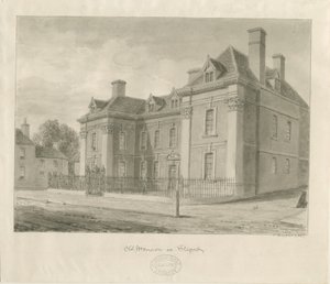Staffordshire Hall: malba akvarelem od School English