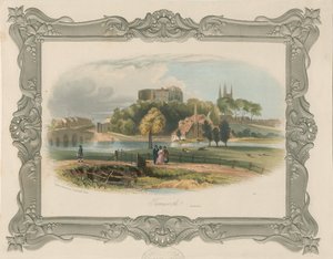 Hrad Tamworth: ocelorytina (tónovaná), nd [c 1841] (tisk) od School English