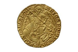 Tudorská mince z pokladu Asthall od School English