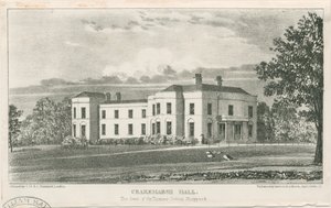 Uttoxeter - Crakemarsh Hall: litografie, nd [c 1839] (tisk) od School English