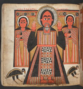 Nebo. 516 f.100v, z filmu „Čtyři evangelia“ (vellum)