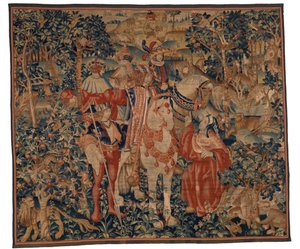 Tapiserie, Alexander a Diogenes, konec 15.-začátek 16. století (vlna a hedvábí) od School Franco Flemish