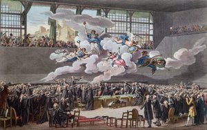 Francouzská revoluce (1789-1799): Přísaha Jeu de Paume ve Versailles dne 20. června 1789 (Francouzská revoluce; Přísaha tenisového kurtu 20. června 1789, Versailles) od School French