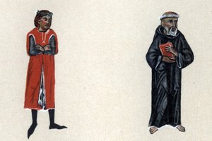 Marcabru, Trubadúr středověku, ilustrace z knihy Hermanna Suchiera "Histoire de la Literature Francaise". od School French