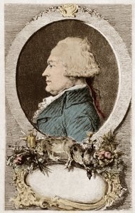 Portrét Anthelme Brillat Savarin (Brillat-Savarin) soudce, zástupce třetího státu, francouzský gastronom a spisovatel od School French