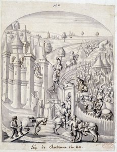 Obléhání Chantoceaux v roce 1420 od School French