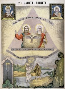 V nebi jsou tři, Otec, Syn a Duch svatý, a tito tři jsou jen jeden. od School French