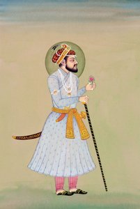 Miniatura mughalského císaře Šáhdžahána