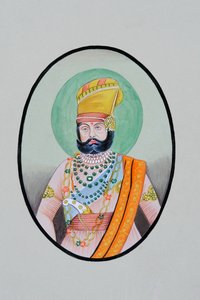 Miniatura mahárádži Jaswanta Singha z Jodhpuru od School Indian