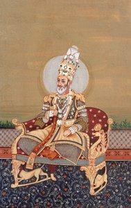 Mogulská miniatura Bahadurshah Jafer od School Indian