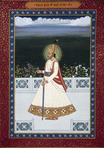 Obraz bývalého vládce Sawai Jai Singha, Jaipur, zakladatel (1700-1743), Rádžasthán, Indie od School Indian