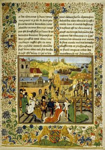 A Celebration in Tarente, kopie ilustrace z „Les Histoires Romaine“ od Jeana Mansela (inkoust a barva na pergamenu) od School Italian