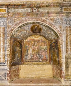 Freska v kostele Santa Maria della Palomba od School Italian